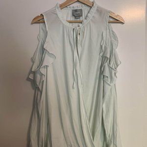 Mint Long Sleeve Blouse, Size L